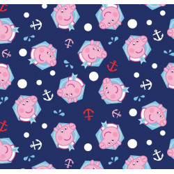 Baumwolle - Peppa Wutz & George - Maritim Anker